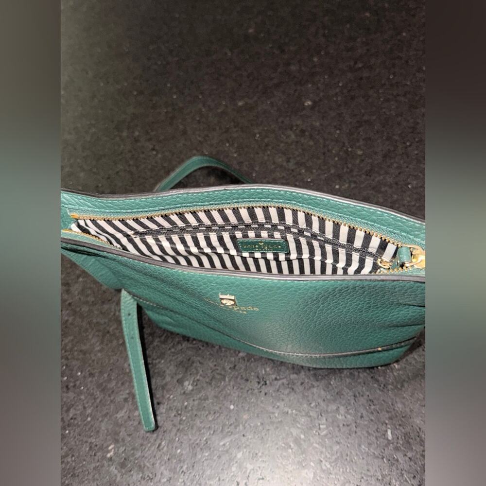 UEC KATE SPADE Kate Southport Avenue Cora BEAUTIFUL GREEN COLOR GENUINE LEATHER - Picture 9 of 10
